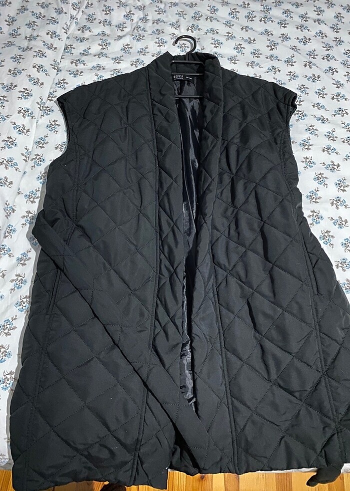 Uzun kapitone yelek - Görsel 2