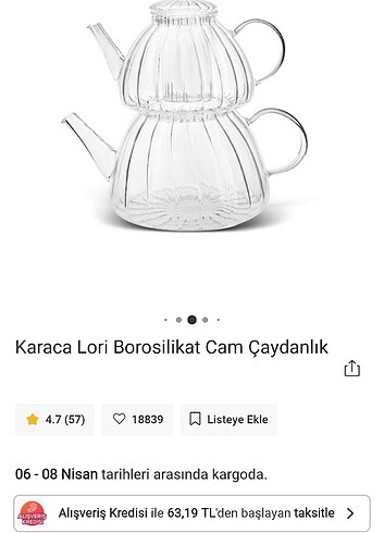 Karaca çaydanlık  - Görsel 2