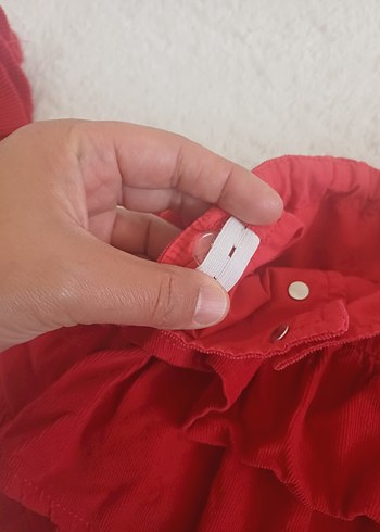 LC Waikiki Kız Çocuk Kırmızı Fırfırlı Etek