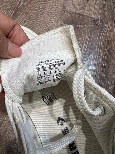 37 Beden ten rengi Renk Converse 37 numara