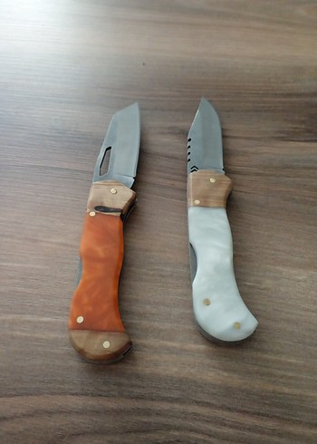 Diger Katlanabilir Bıçak Seti, Bej ve Turuncu Saplı