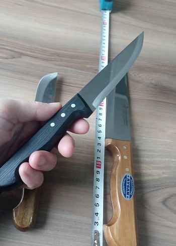 3 Parça Ahşap Saplı Mutfak Bıçağı Seti - Görsel 3