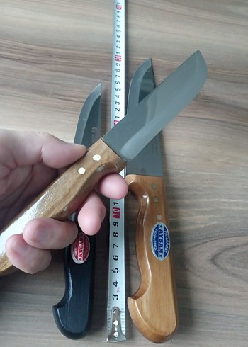 3 Parça Ahşap Saplı Mutfak Bıçağı Seti - Görsel 2