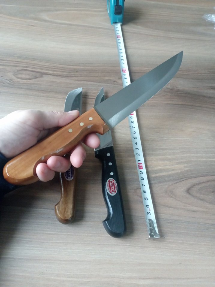 3 Parça Ahşap Saplı Mutfak Bıçağı Seti - Görsel 4