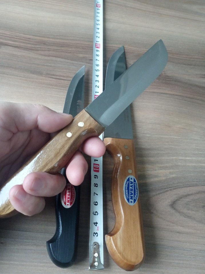 3 Parça Ahşap Saplı Mutfak Bıçağı Seti - Görsel 2