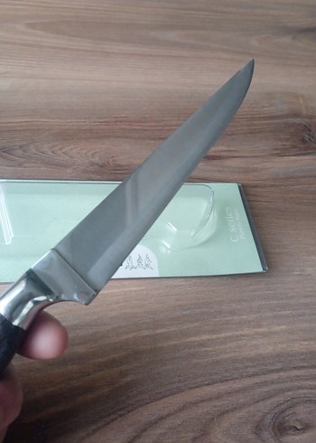 Koyu Saplı Beyaz Bıçak - Görsel 3