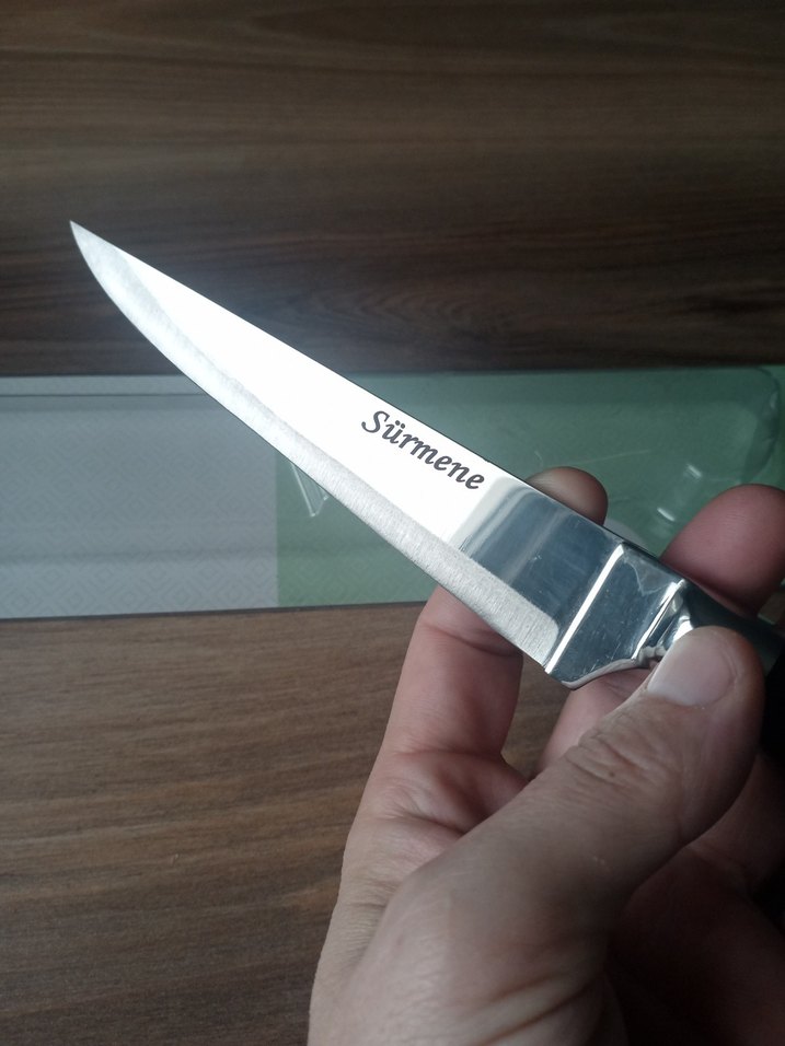 Koyu Saplı Beyaz Bıçak - Görsel 4