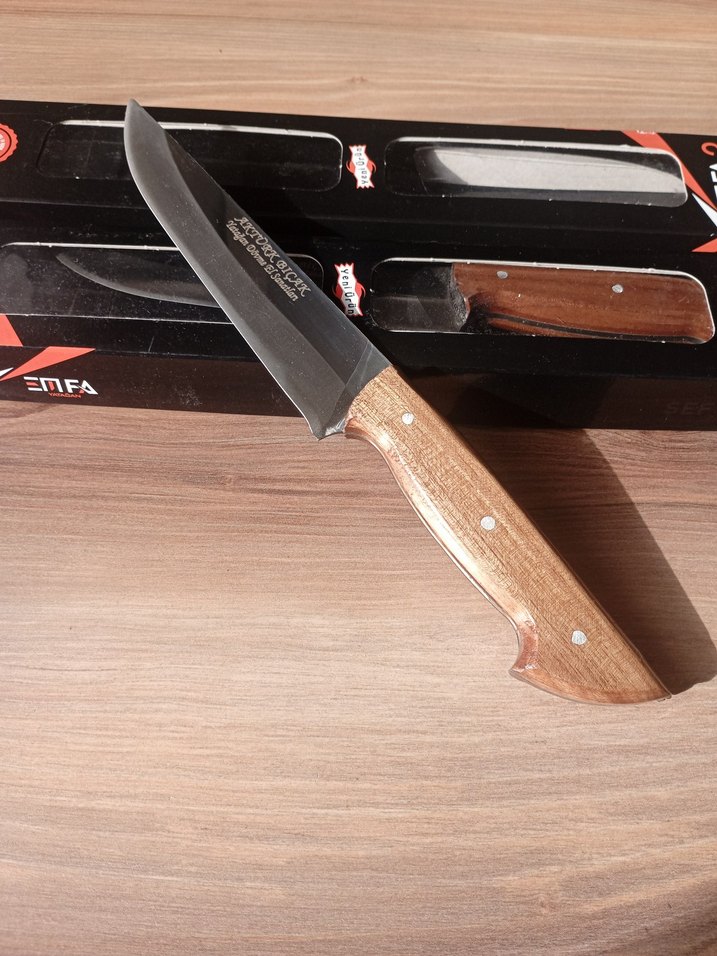EMFA 2'li Kahverengi Saplı Bıçak Seti - Görsel 2