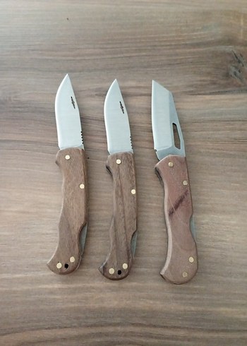 Diğer Diger Ahşap Saplı Katlanır Bıçak Seti