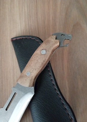 Beden Bej Saplı Gri Bıçak ve Kılıf Bugüne Özel Fiyat