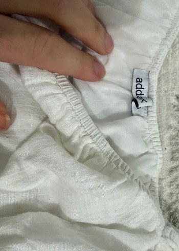 Kadın Beyaz Keten Fırfırlı Bohem Bluz - Görsel 2