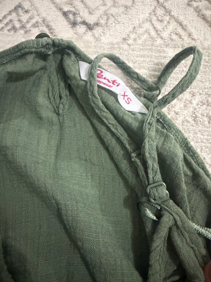 Yeşil Askılı Hamile ve Emzirme Gecelik - Görsel 2