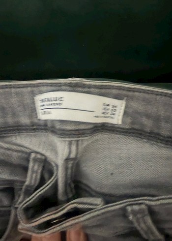 Gri Kadın Midi Boy Jean Pantolon - Görsel 2