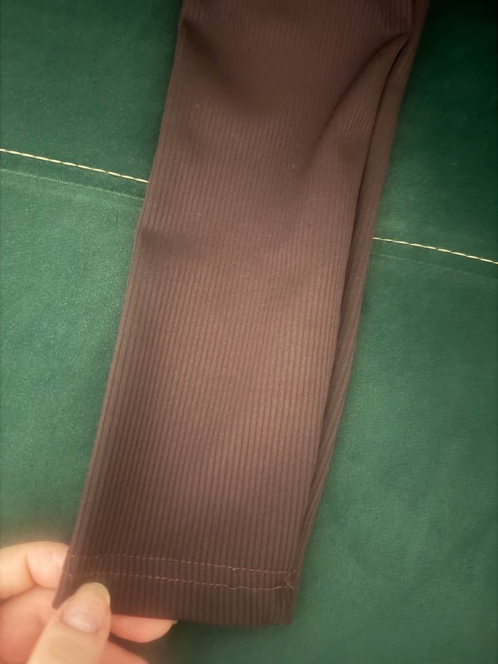 Kahverengi Kemerli Kadın Kumaş Pantolon - Görsel 2