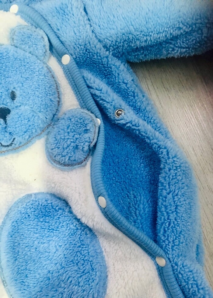 Ayıcıklı welsoft astronot tulum - Görsel 5