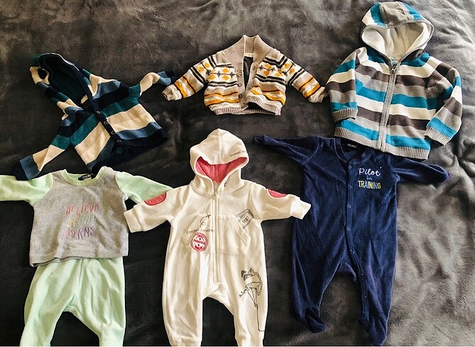 İthal hırka ve tulumlar 0-3 ay - Görsel 7