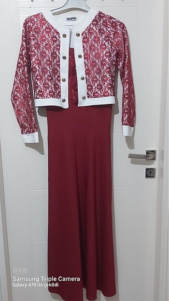 Alvina Kırmızı abiye elbise