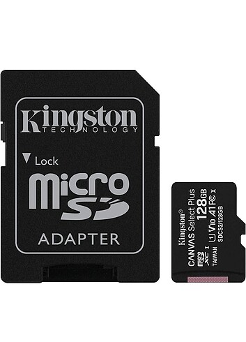 Kingston 128GB MicroSD CL10 SDCS2/128 GB hafıza kartı