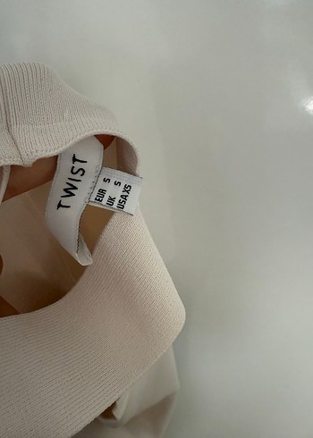 s Beden beyaz Renk Twist üst