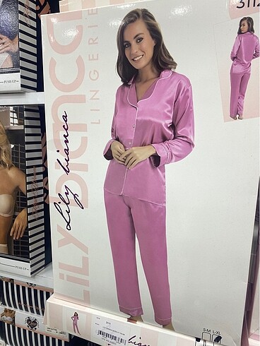 xl Beden Saten pijama takımı