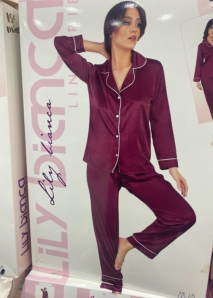 Saten pijama takımı - Görsel 2