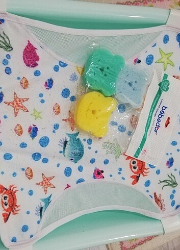 Sevi Bebe Desenli Havlu Banyo Filesi 