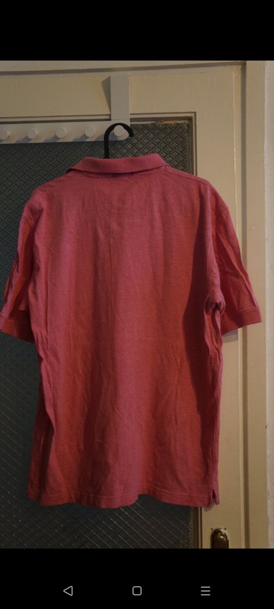 Kısa Kollu Pembe Pamuklu Polo Tişört - Görsel 2