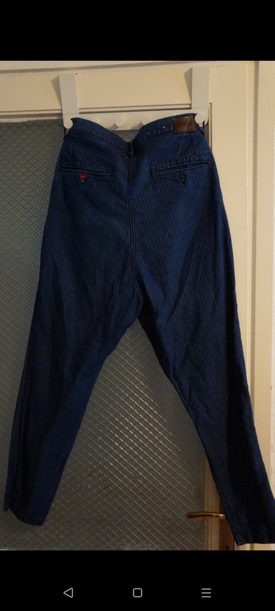 Lacivert Bol Kesim Erkek Denim Pantolon - Görsel 2