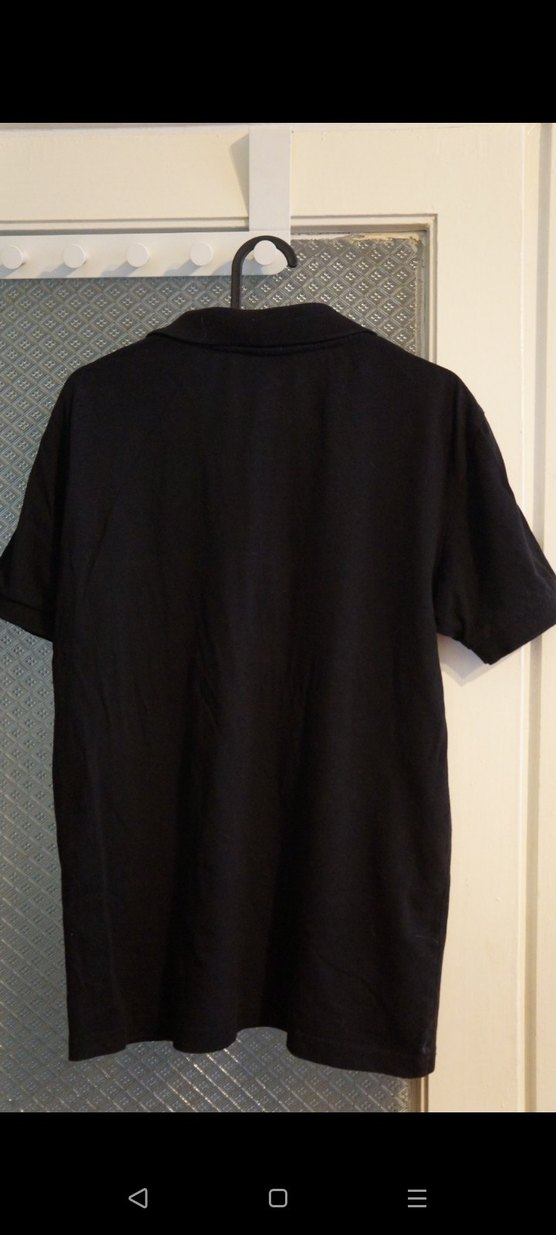 Düğmeli Siyah Erkek Polo Tişört - Görsel 2