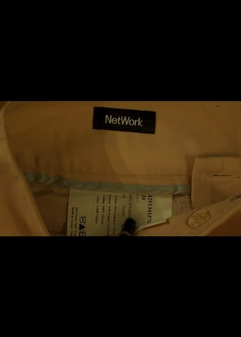 network pudra kemer detaylı ofis pantolon - Görsel 3