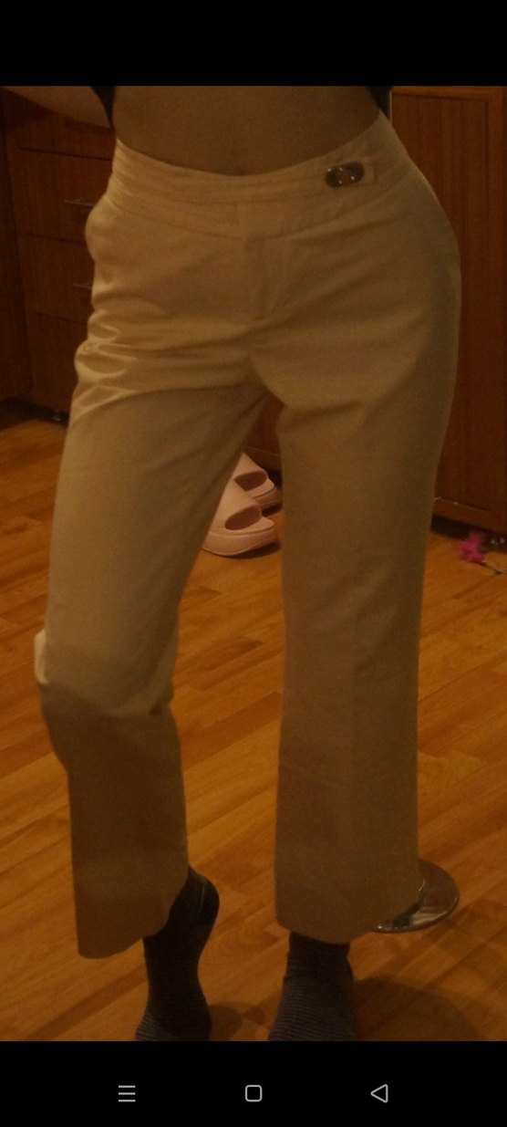 network pudra kemer detaylı ofis pantolon - Görsel 2