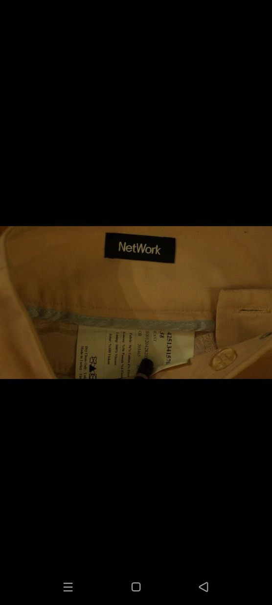 network pudra kemer detaylı ofis pantolon - Görsel 3