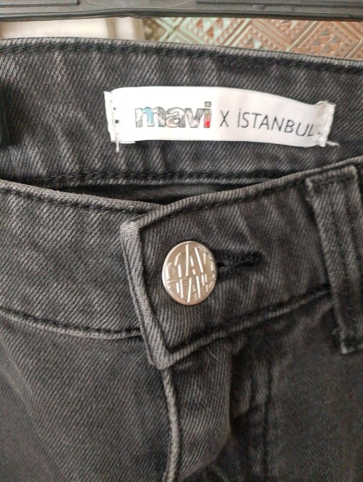 Kadın Antrasit Bootcut Kot Pantolon - Görsel 3