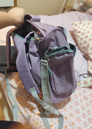 Mor Bebek Çantası Çok Bölmeli - Görsel 9