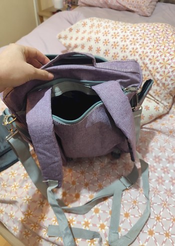 Mor Bebek Çantası Çok Bölmeli - Görsel 3