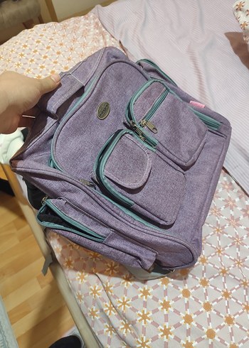 Mor Bebek Çantası Çok Bölmeli - Görsel 12