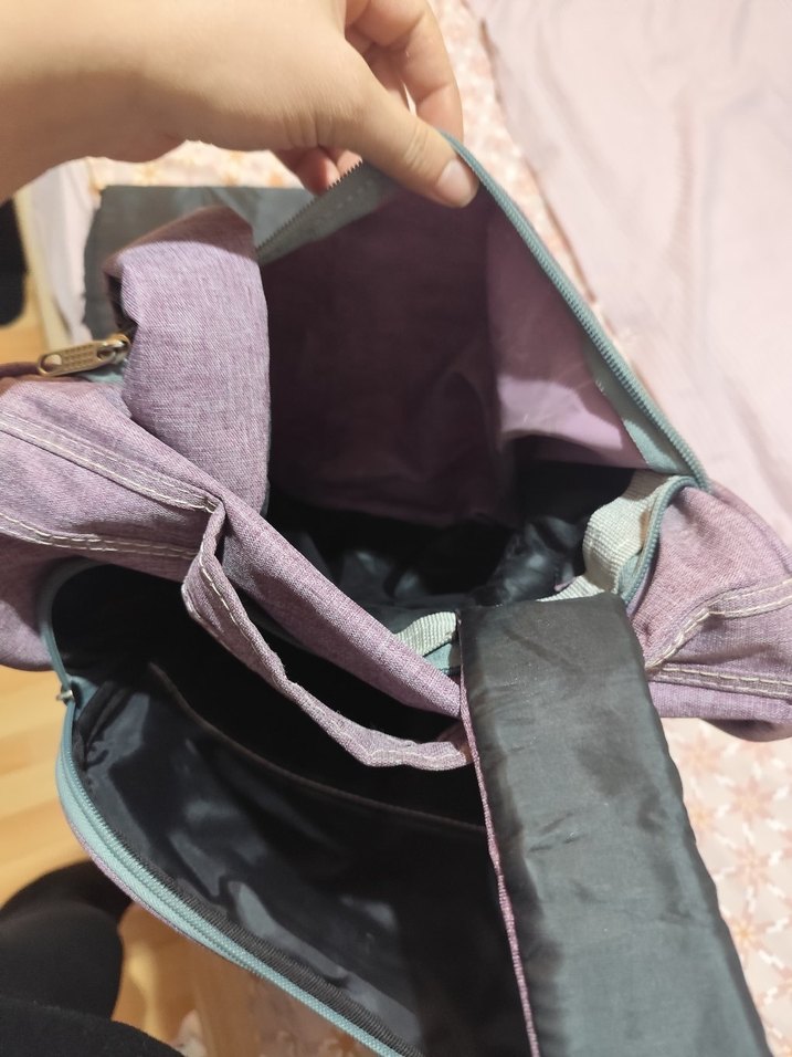 Mor Bebek Çantası Çok Bölmeli - Görsel 4