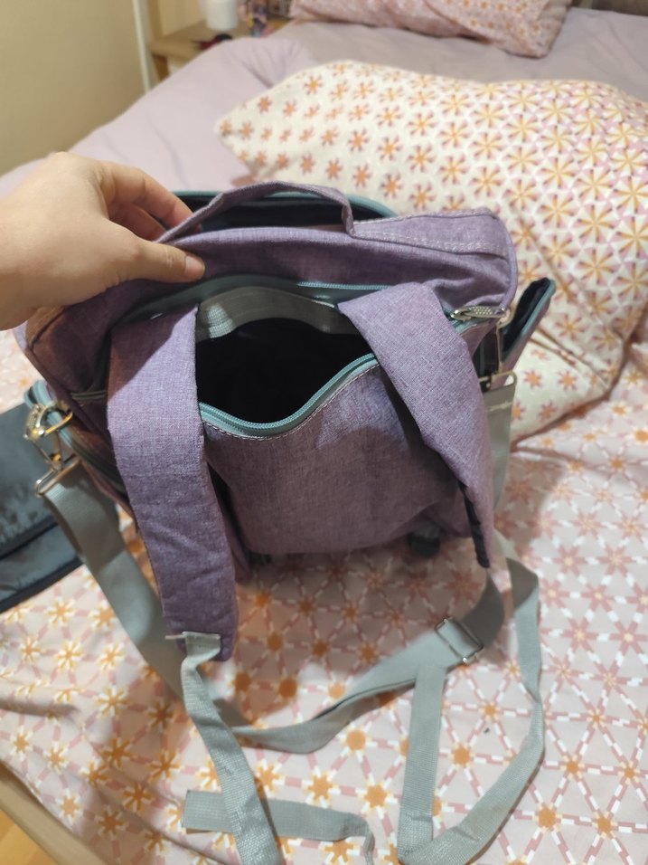 Mor Bebek Çantası Çok Bölmeli - Görsel 3