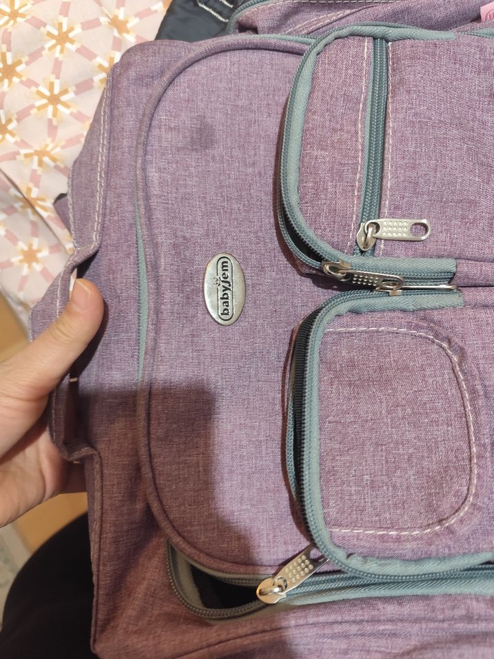 Mor Bebek Çantası Çok Bölmeli - Görsel 2