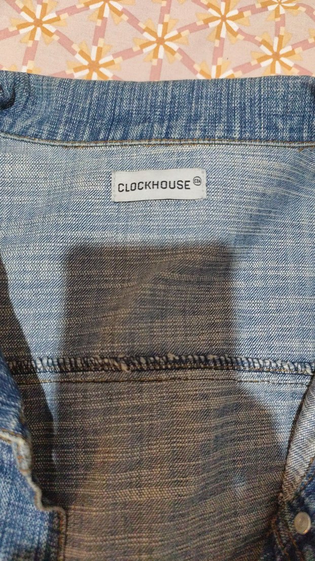 Düğmeli Mavi Denim Kadın Ceket - Görsel 4