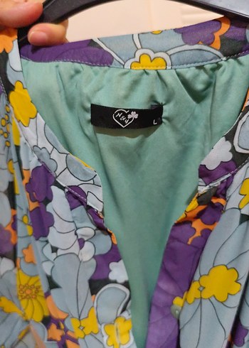 Bohem Çok Renkli Midi Hamile Elbisesi - Görsel 2