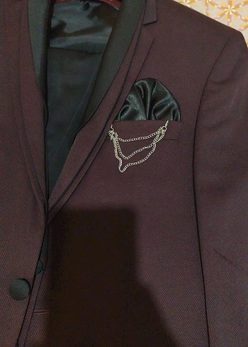 Bordo Erkek Regular Fit Takım Elbise - Görsel 2