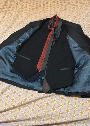 takim elbise iki  kiravatli yelekli - Görsel 2