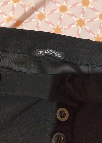 Düğmeli Siyah Midi Hamile Eteği - Görsel 2