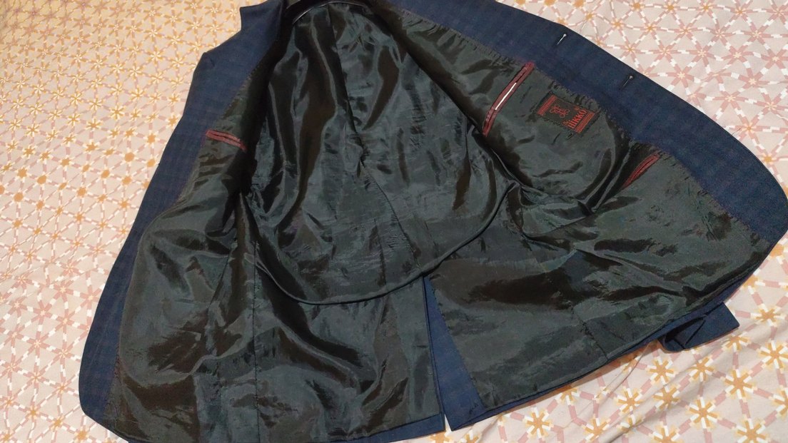 Düğmeli Lacivert Erkek Takım Ceketi - Görsel 4