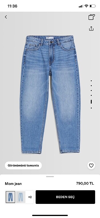 Bershka mom jean