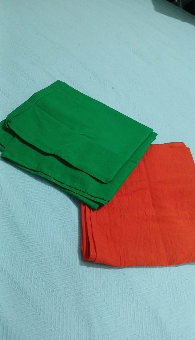 Kadın Yeşil Drape Kumaş eşarp - Görsel 3