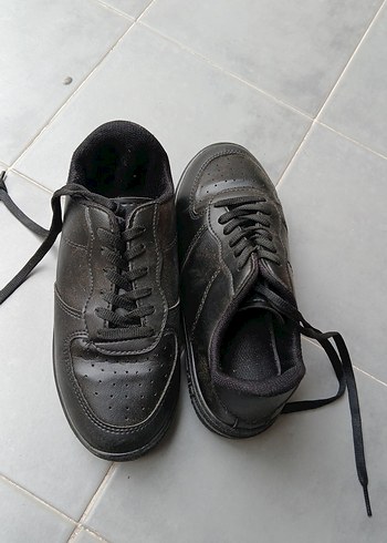 Siyah Minimalist Goth  Ayakkabı - Görsel 5