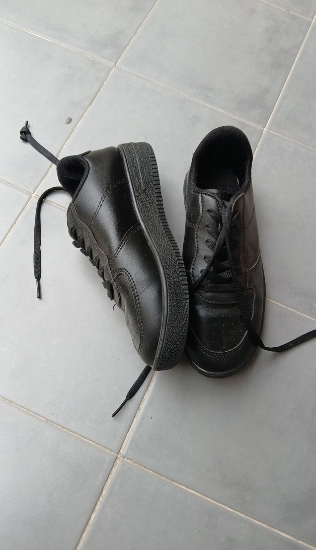 Siyah Minimalist Goth  Ayakkabı - Görsel 2