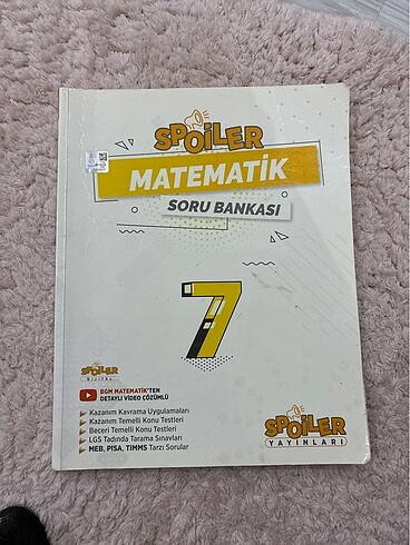 Spoiler soru bankası matematik 7. Sınıf